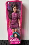 Mattel - Barbie - Fashionistas #188 - Pink & Black Checkered Dress - Curvy - Doll
